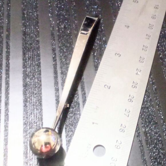 Vintage Silver Tone Mid Century Modernist Brooch - Picture 4 of 4